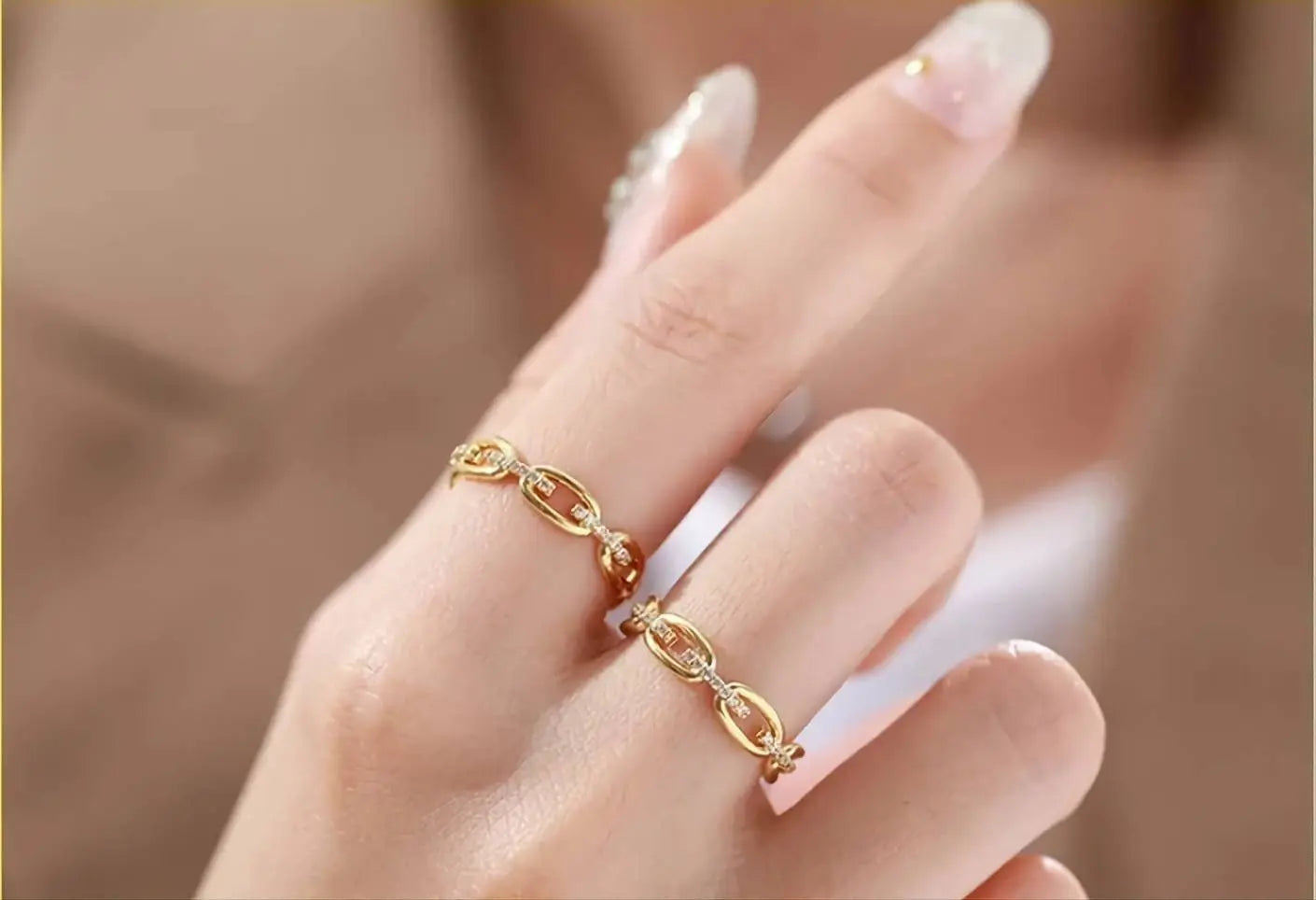 Moissanite Band  Chain Link Wedding Ring S925 Sterling Silver Moissanite Rings Twist Link Ring D Color VVS1 Lab Created Diamond Ring JettsJewelers