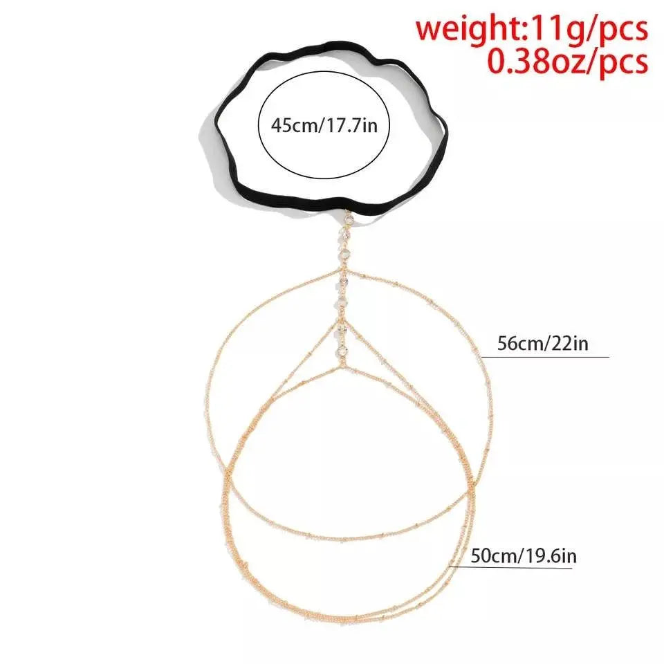 Multi Chain Leg Chain Gold and Silver for Women Thigh Chain For Girls Gold Pendant Boho Body Chain for Beach Summer Holiday JettsJewelers