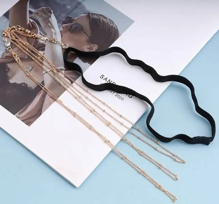 Multi Chain Leg Chain Gold and Silver for Women Thigh Chain For Girls Gold Pendant Boho Body Chain for Beach Summer Holiday JettsJewelers