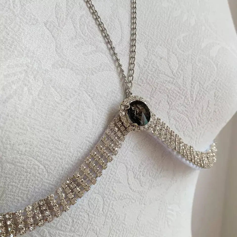 Multi-Row Bra Body Sexy Bikini Silver Gold Beauty Chest Bracket Bras Nightclub and Partying Body Jewelry for Women JettsJewelers