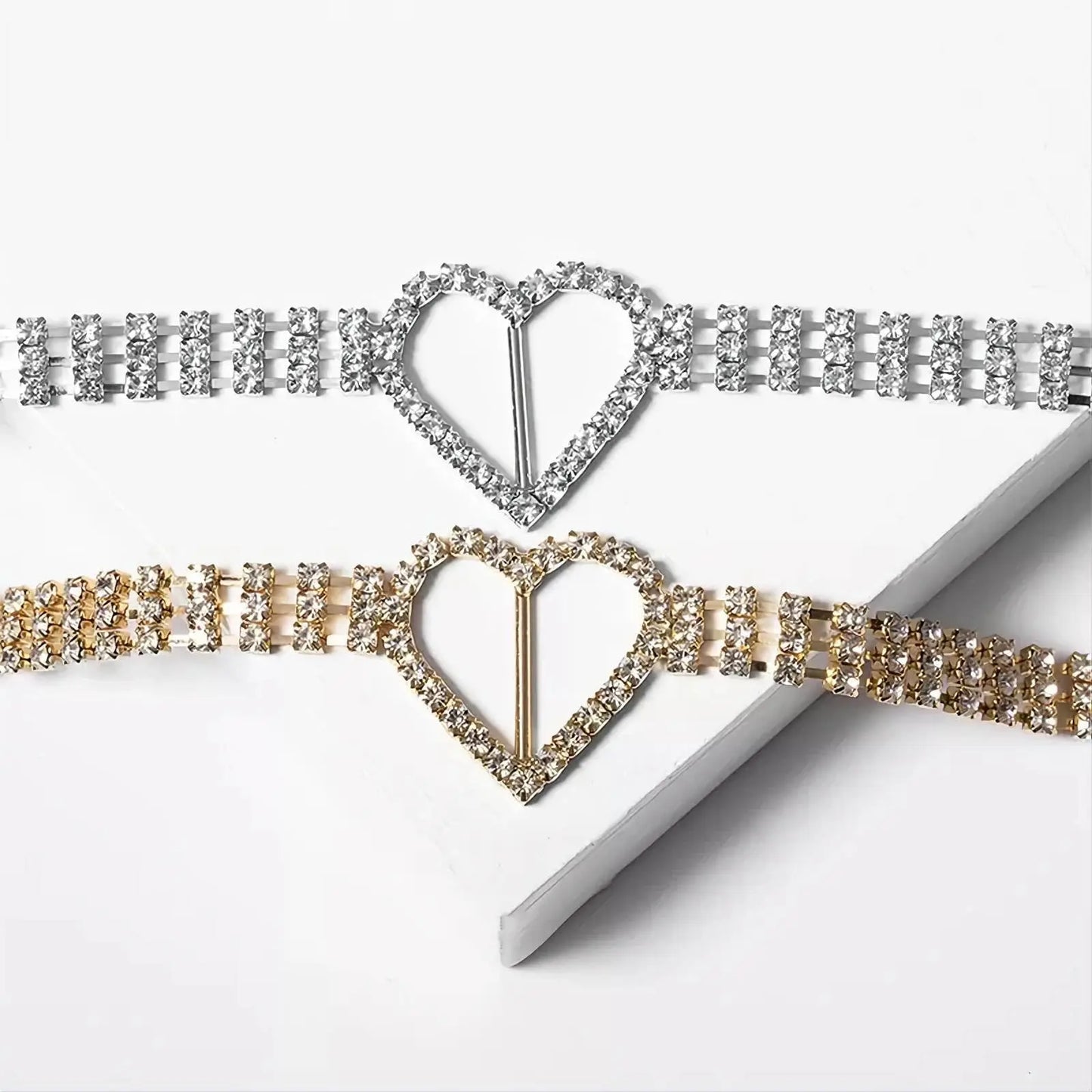 Multi-layered Heart Waist Chain Rhinestone Belly Chains Belt Summer Beach Costume Crystal Body Jewelry for Women and Girls Silver Gold JettsJewelers