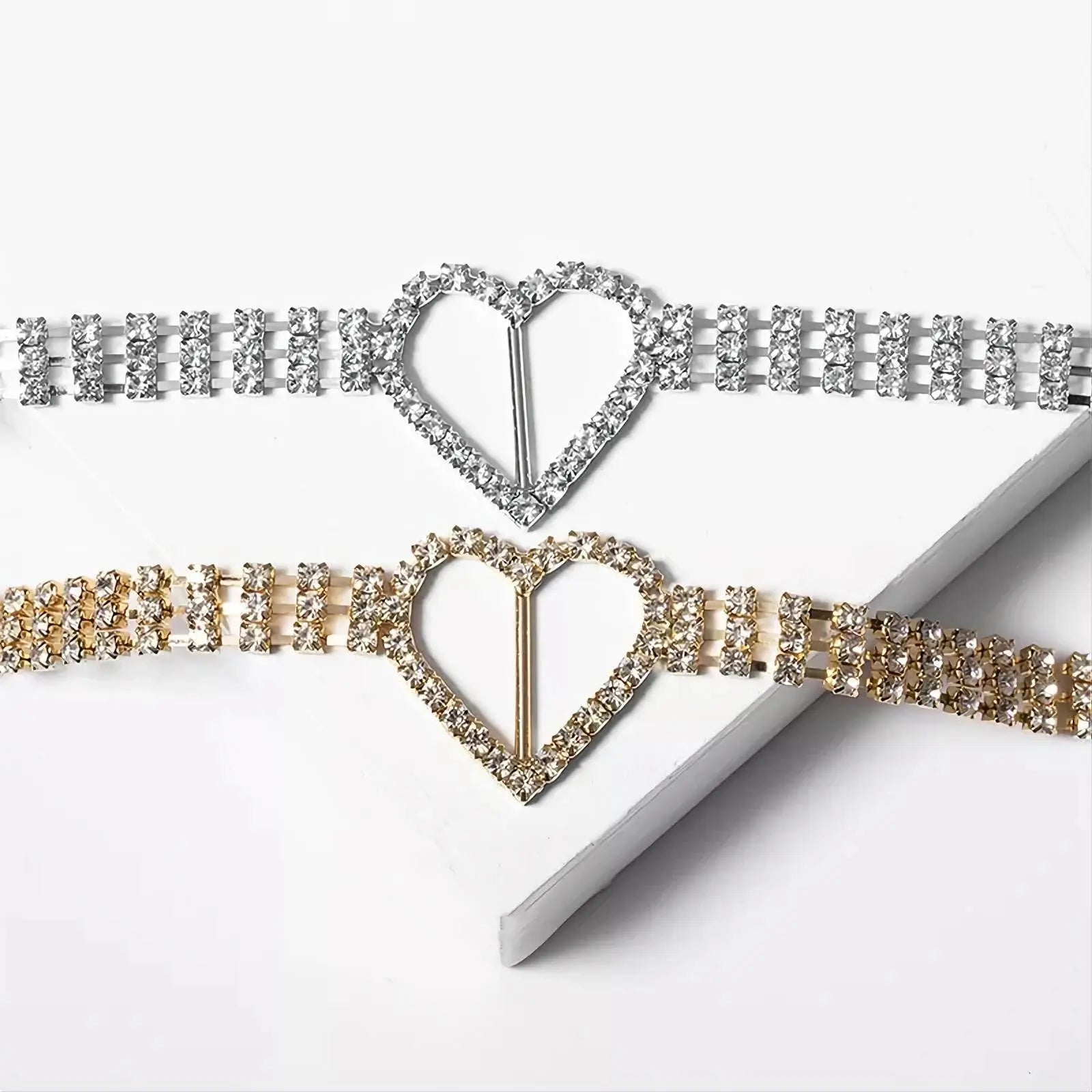 Multi-layered Heart Waist Chain Rhinestone Belly Chains Belt Summer Beach Costume Crystal Body Jewelry for Women and Girls Silver Gold JettsJewelers