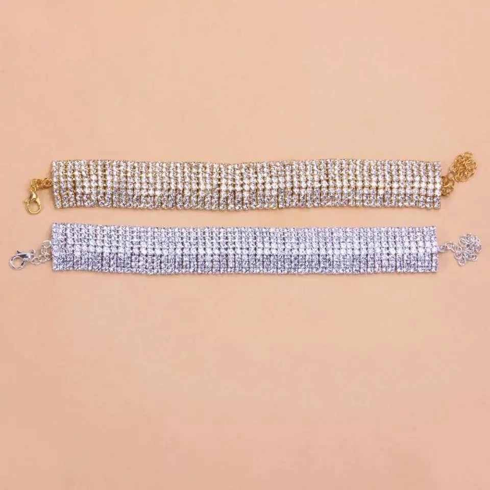 Multi-layered Rhinestones Anklet Foot Jewelry for Women Beach Barefoot Chain Bracelet On the Leg Accessories Gift - JettsJewelers