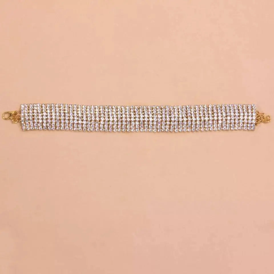 Multi-layered Rhinestones Anklet Foot Jewelry for Women Beach Barefoot Chain Bracelet On the Leg Accessories Gift - JettsJewelers