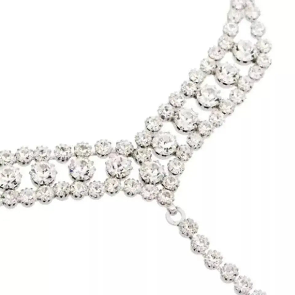 Neck Harness Jewelry Belly Waist Rhinestone Body Chain for Women Sexy Bikini Body Jewelry JettsJewelers