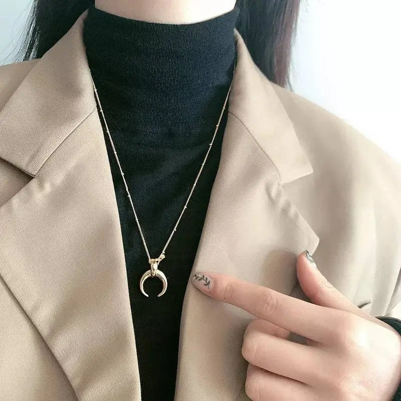 Necklace 18K Gold/Platinum Plated Sterling Silver Vintage Circle Disc Special Coin Dainty Handmade Pendant Necklaces for Women - JettsJewelers