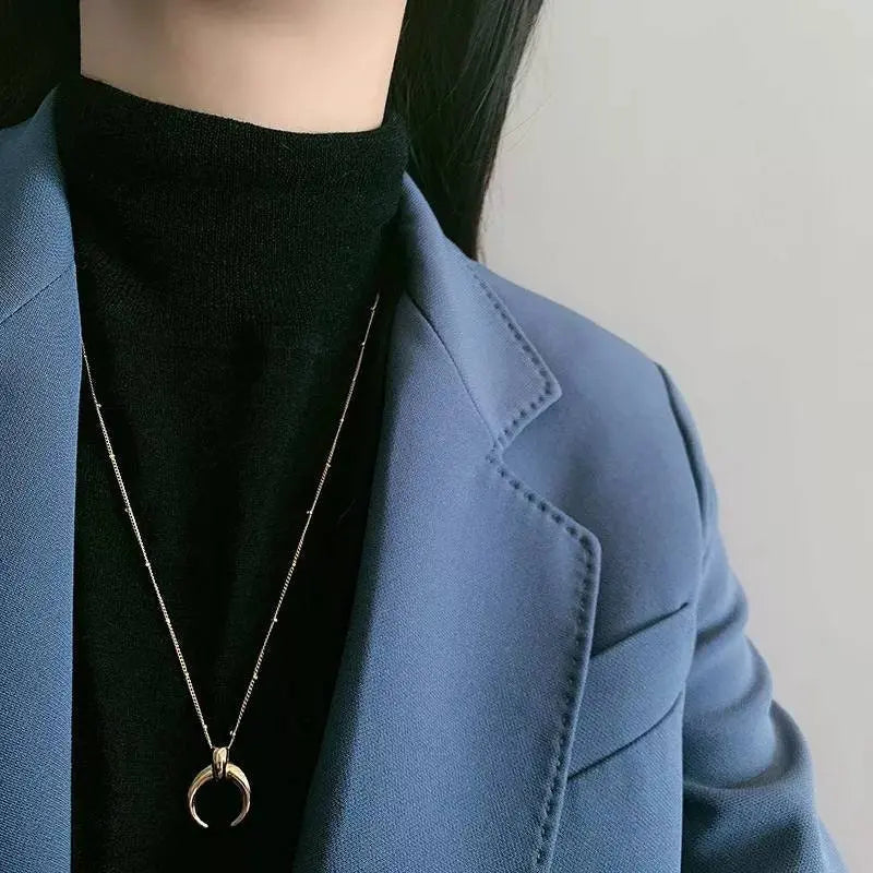 Necklace 18K Gold/Platinum Plated Sterling Silver Vintage Circle Disc Special Coin Dainty Handmade Pendant Necklaces for Women - JettsJewelers