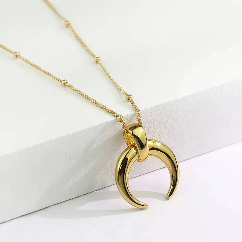 Necklace 18K Gold/Platinum Plated Sterling Silver Vintage Circle Disc Special Coin Dainty Handmade Pendant Necklaces for Women - JettsJewelers