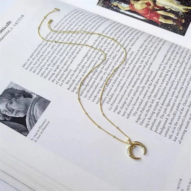 Necklace 18K Gold/Platinum Plated Sterling Silver Vintage Circle Disc Special Coin Dainty Handmade Pendant Necklaces for Women - JettsJewelers