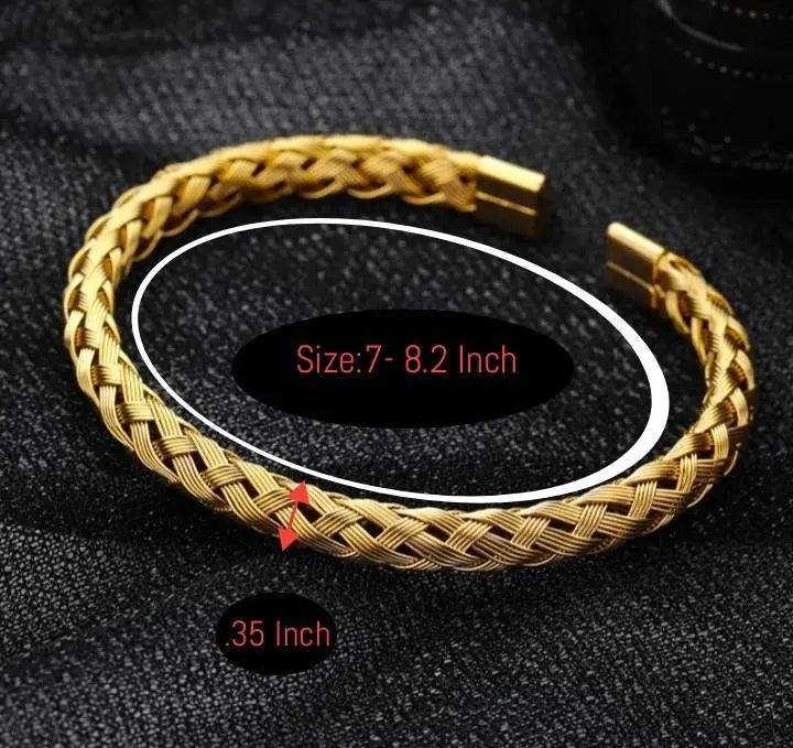 Opening Classic Punk Magnet Buckle Bracelets Stainless Steel - JettsJewelers