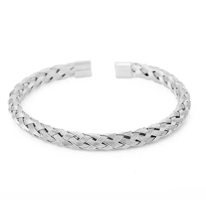 Opening Classic Punk Magnet Buckle Bracelets Stainless Steel - JettsJewelers