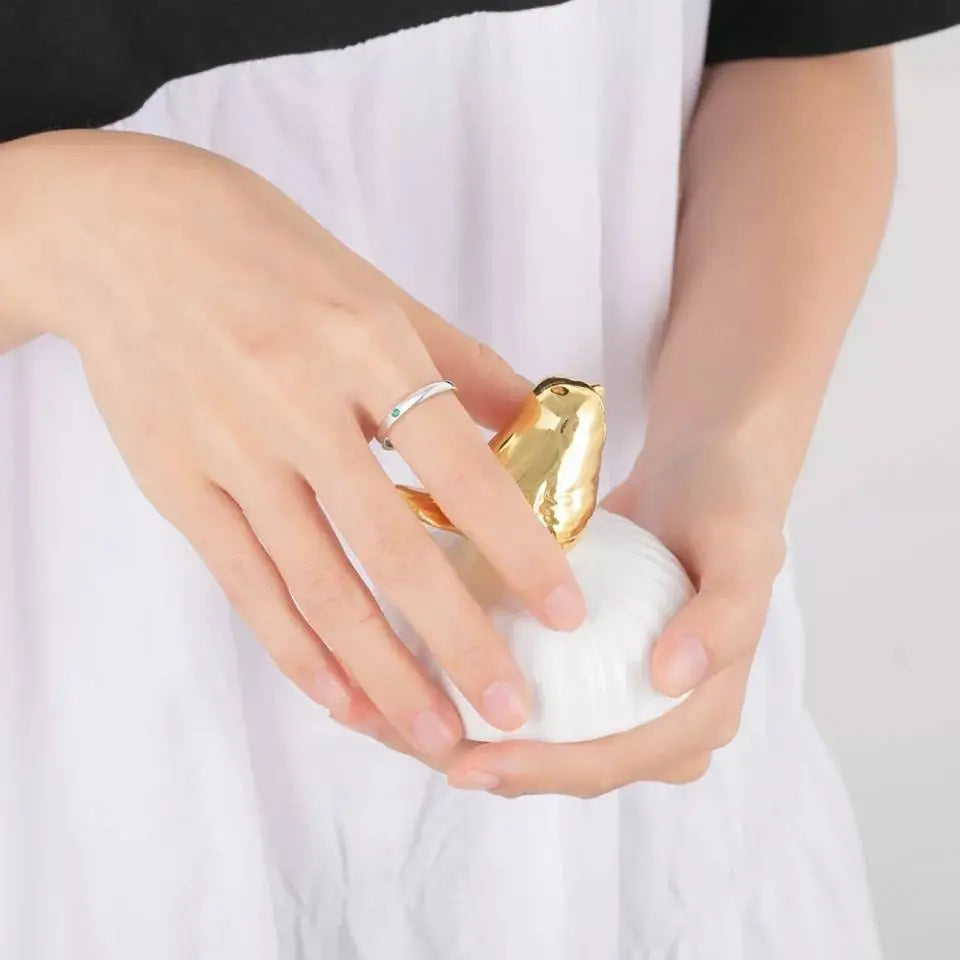 Personalized Custom Engraved Name Initial Rings with Simulated Birthstones Customized Best Friend Rings for Women Girls JettsJewelers