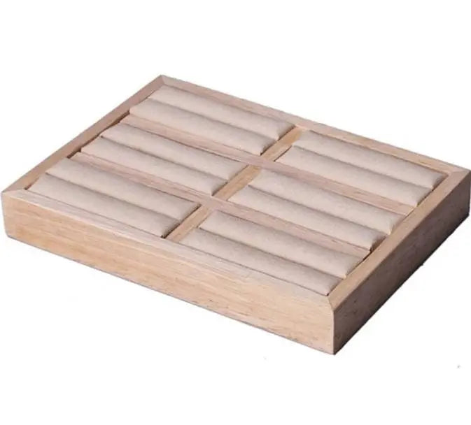 Portable Flannel Jewelry Ring Bracelet Jewelry Grid Display Organizer Box Tray Holder Storage Box Showcase Drawer Organizer Trays JettsJewelers