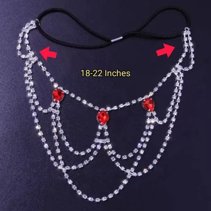 Red Rhinestone Thigh Chain Elastic Leg Chain Thigh Belt Crystal Silver Multi-layer Leg Chain Bracelet Leg Jewelry for Women Nightclub Gold - JettsJewelers