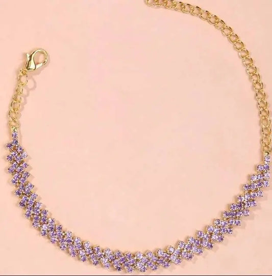 Rhinestone Bohemian Anklet Braclet for Women Cute Barefoot Sandals Beach Foot Jewelry Anklet - JettsJewelers