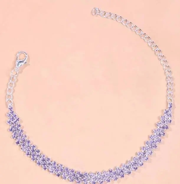 Rhinestone Bohemian Anklet Braclet for Women Cute Barefoot Sandals Beach Foot Jewelry Anklet - JettsJewelers