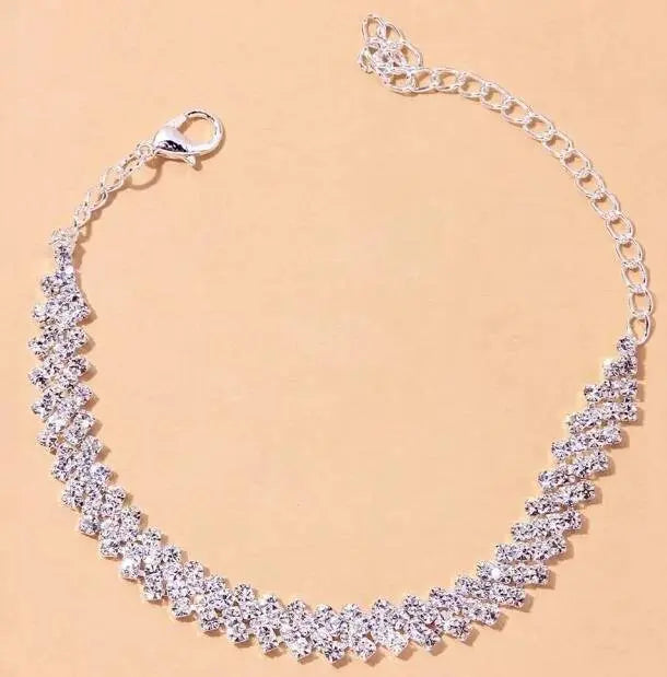 Rhinestone Bohemian Anklet Braclet for Women Cute Barefoot Sandals Beach Foot Jewelry Anklet JettsJewelers