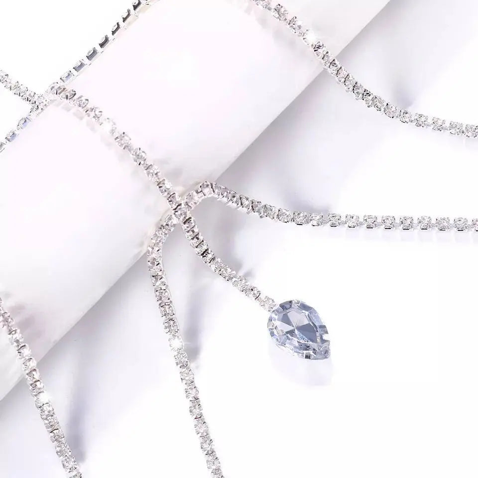 Rhinestone Leg Chain Gold and Silver for Women Thigh Chain For Girls Gold Pendant Boho Body Chain for Beach Summer Holiday JettsJewelers