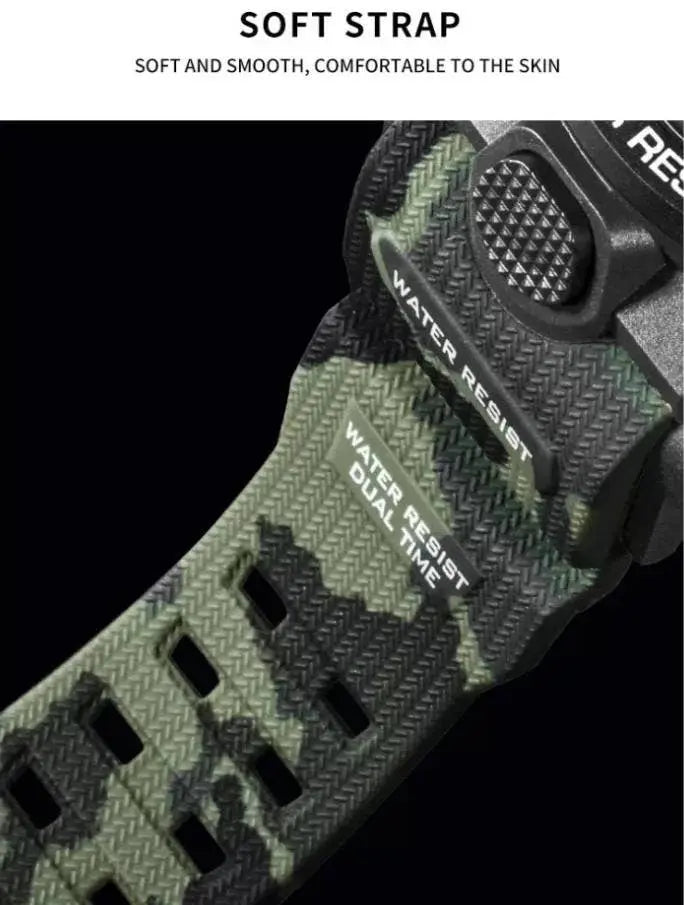 SMAEL Men's Watch, Sports Wrist Watch with Quartz Dual Movement, Analog-Digital Watches for Men - JettsJewelers