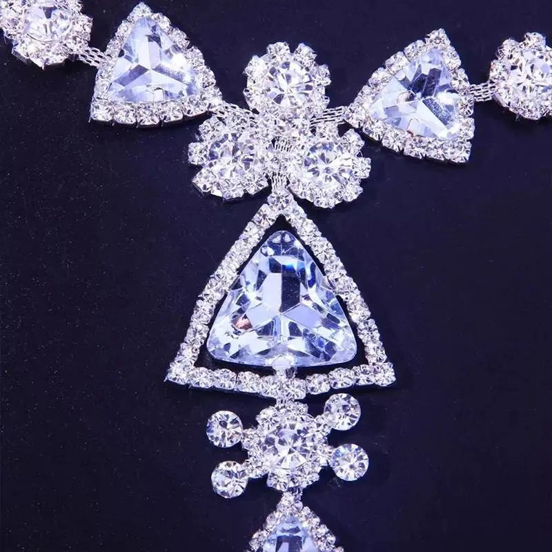 Sexy White Rhinestone Panties Thong Crystal Waist Belly Bikini Body Chain Jewelry Rhinestone Underwear G-String Chain for Women - JettsJewelers