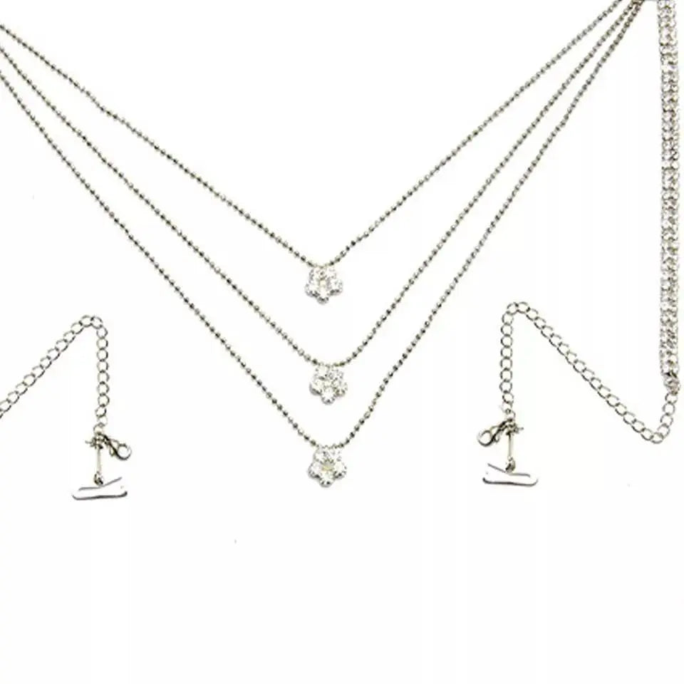 Shoulder Strap Rhinestones Body Chain for Women Bohemian Shoulder Chain Necklace Jewelry for Party Wedding Summer Beach JettsJewelers