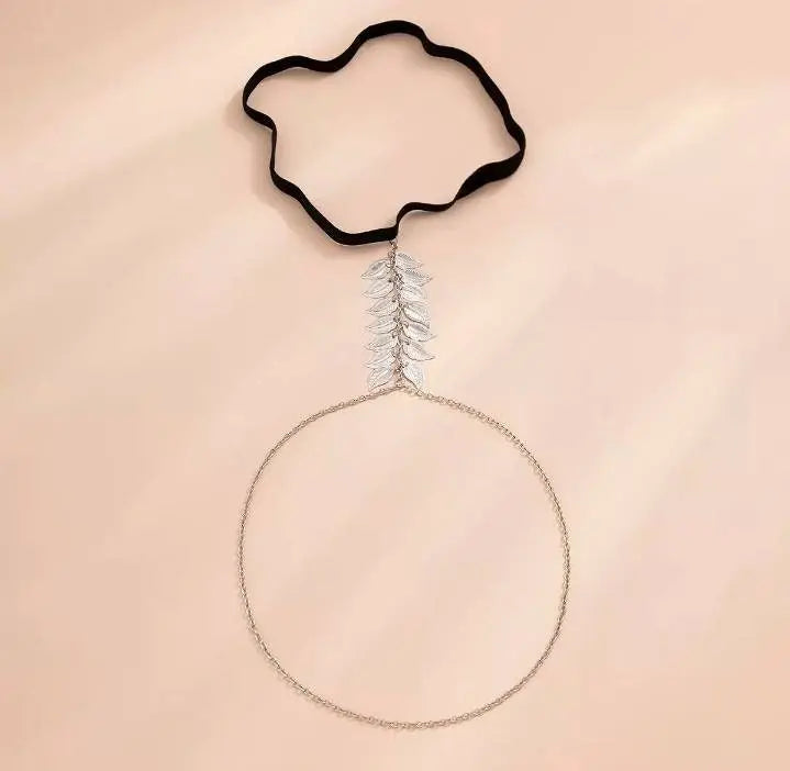 Simple Leaf Charm Chain Leg Chain Gold and Silver for Women Thigh Chain For Girls Gold Pendant Boho Body Chain for Beach Summer Holiday JettsJewelers