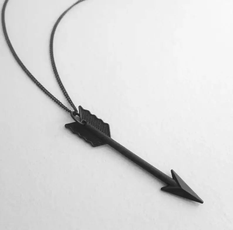 Stainless Steel Arrow Pendant Chain Necklace