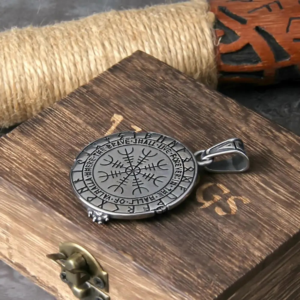 Stainless Steel Fenrir Head Pendant Necklace with Free Box and Gift Bag Steel Jewelry Necklace JettsJewelers