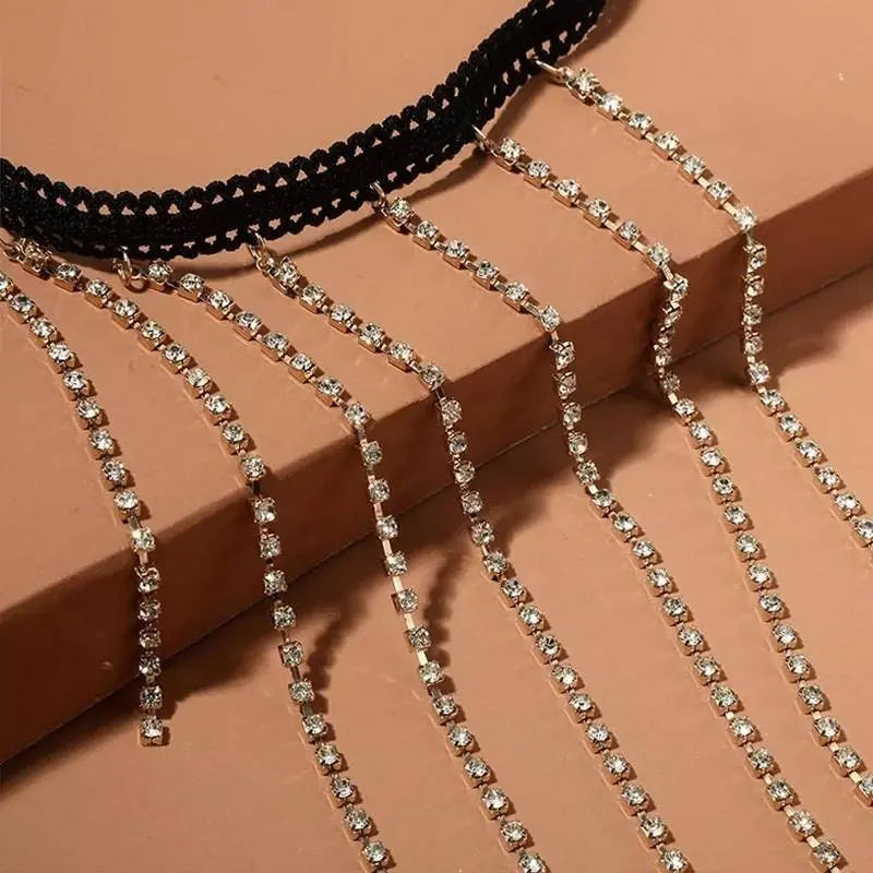 Tassel Line Leg Chain Gold and Silver for Women Thigh Chain For Girls Gold Pendant Boho Body Chain for Beach Summer Holiday JettsJewelers