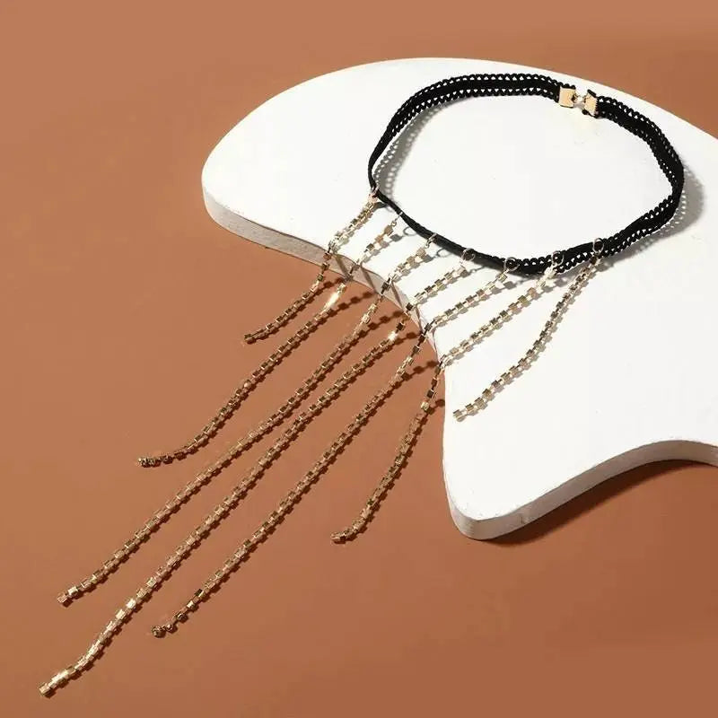 Tassel Line Leg Chain Gold and Silver for Women Thigh Chain For Girls Gold Pendant Boho Body Chain for Beach Summer Holiday JettsJewelers