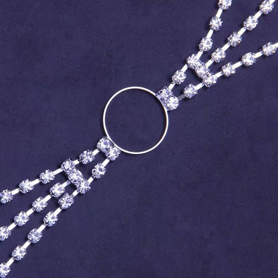 Triple Waist Chain Rhinestone Belly Chains Belt Summer Beach Costume Crystal Body Jewelry for Women and Girls Silver Gold JettsJewelers