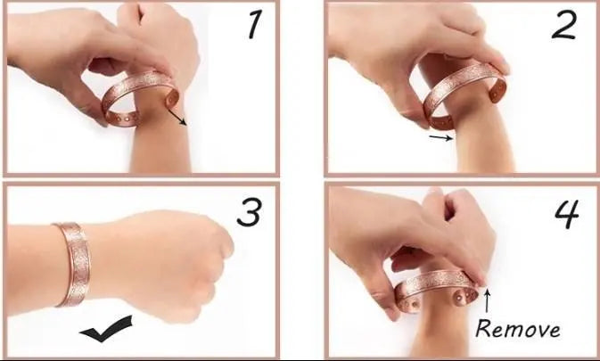 Viking Magnetic Copper Bracelet for Men Arthritis 6.8 inches Adjustable to Fit Most Wrist Reduce Inflammation JettsJewelers