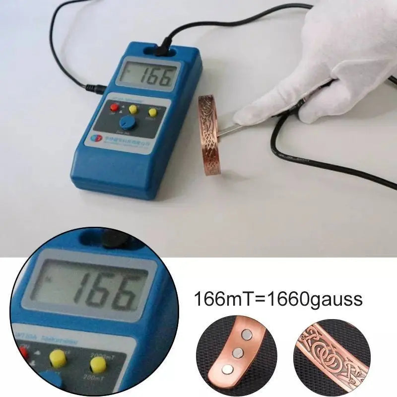 Viking Magnetic Copper Bracelet for Men Arthritis 6.8 inches Adjustable to Fit Most Wrist Reduce Inflammation JettsJewelers