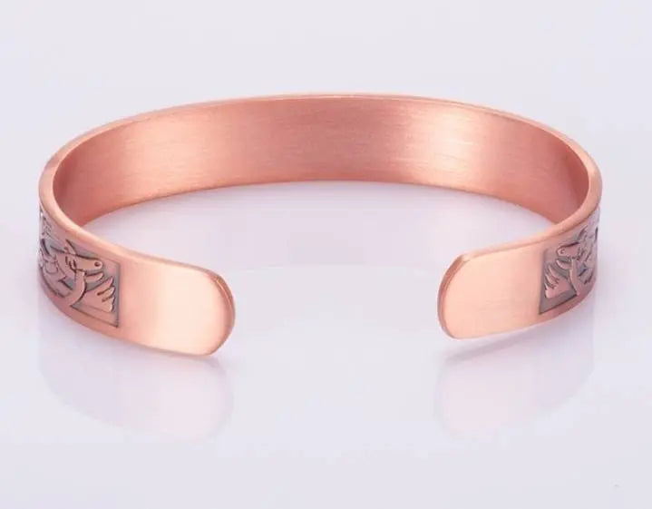 Viking Magnetic Copper Bracelet for Men Arthritis 6.8 inches Adjustable to Fit Most Wrist Reduce Inflammation JettsJewelers