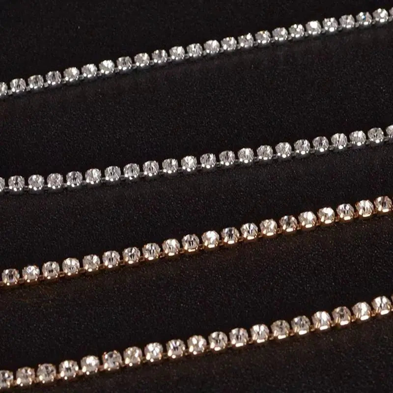 Waist Chain Rhinestone Belly Chains Belt Summer Crystal Body Jewelry for Women and Girls Gold Silver - JettsJewelers