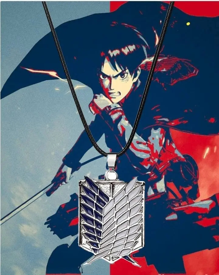 Wings Of Urgent Freedom Scout Legion, Stationery Squad Pendant Anime Jewelry Attack On Titan Necklace - JettsJewelers
