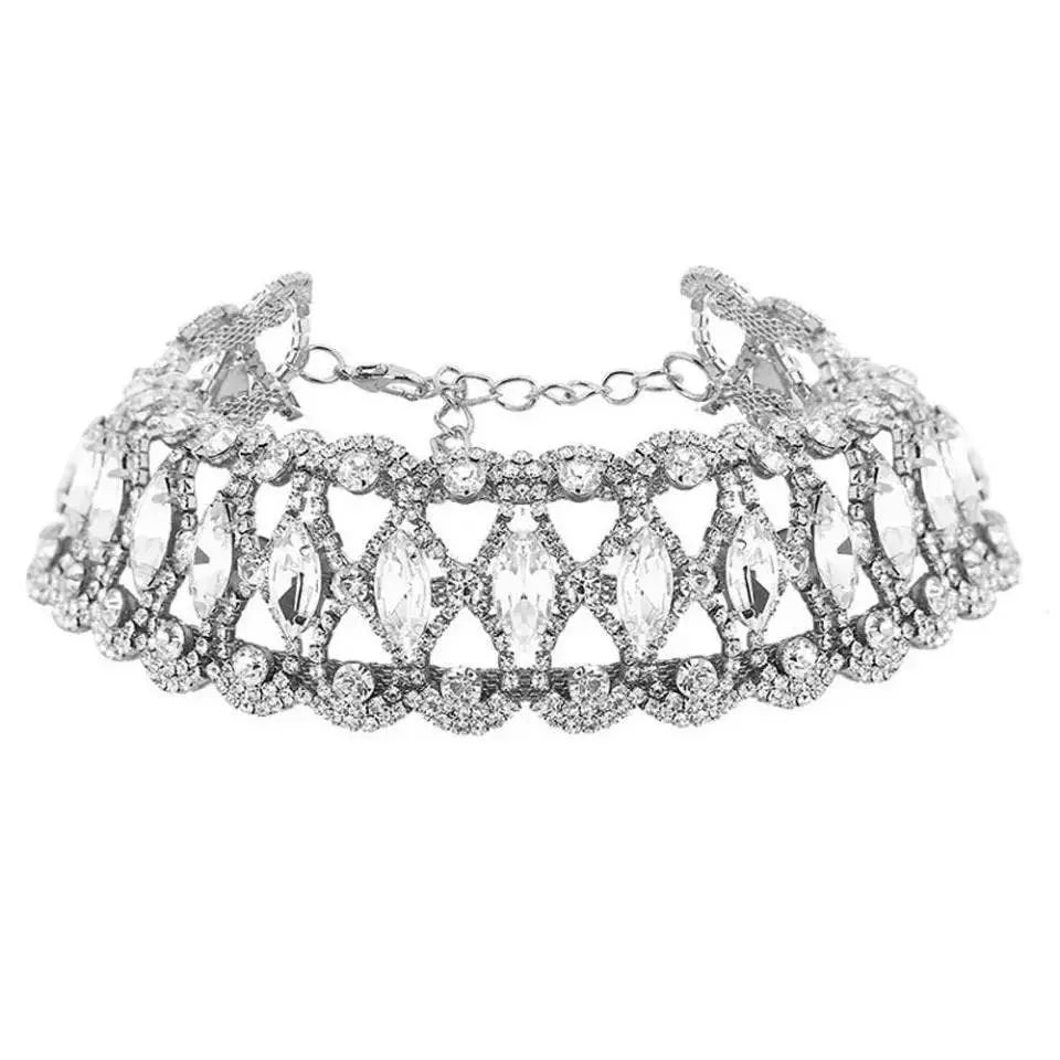 Womens Big Crystal Zirconia Hollow Bracelet JettsJewelers