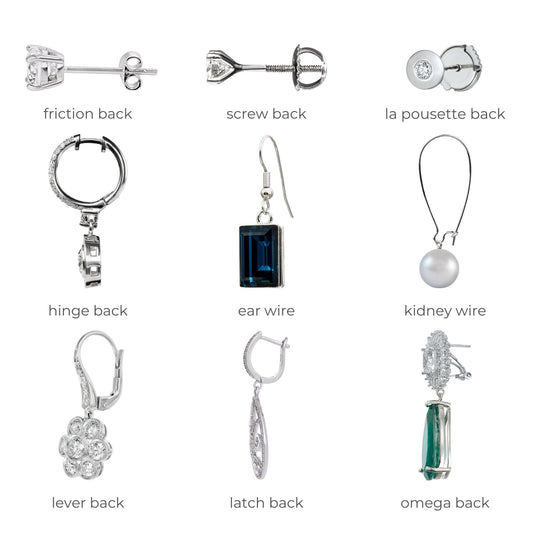 What are the different types of earring backs and their pros and cons?