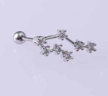 1 pair Constellation Earrings, Cubic Circonia Diamonds, 14k gold filled, CZ, Celestial Zodiac Earrings JettsJewelers