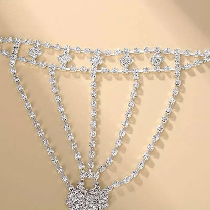1 pc Heart Adjustable Chain Barefoot Sandals Beach Wedding Jewelry Anklet with Rhinestone Toe Ring Leaf Bridal Toe JettsJewelers