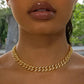 12mm Baguette Chain Female Diamond Gold Silver Miami Cuban Necklace Iced Out Chain 8mm Hip Hop Rapper Jewelry 18 Inches JettsJewelers