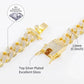 13mm Baguette Chain Mens Diamond Gold Silver Miami Cuban Necklace Iced Out Chain Hip Hop Rapper Jewelry JettsJewelers