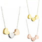 18K Gold 3 Sisters Teeny Tiny Heart Pendant Necklace for Women 3 Hearts Stainless Steel Chain Gold Plated JettsJewelers