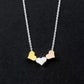 18K Gold 3 Sisters Teeny Tiny Heart Pendant Necklace for Women 3 Hearts Stainless Steel Gold Plated JettsJewelers