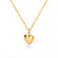 18K Gold Heart Pendant Necklace for Women Stainless Steel Gold Plated JettsJewelers