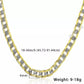 18K Gold Over Solid 925 Sterling Silver Two Tone Diamond Cut Cuban Chain-4mm For Men and Women - JettsJewelers