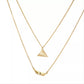 18K Gold Plated Minimalist Paper Boat and Plane Pendant Necklace Clavicle for Women Stainless Steel Gold Plated JettsJewelers