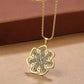 18K Gold Plated Yaseen Last Ayat and 7 WaW Necklace Arabic Calligraphy Women Stainless Steel Muslim Pendant JettsJewelers