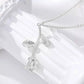 18K Gold Rose Flower Pendant Necklace for Women Stainless Steel Gold Plated JettsJewelers