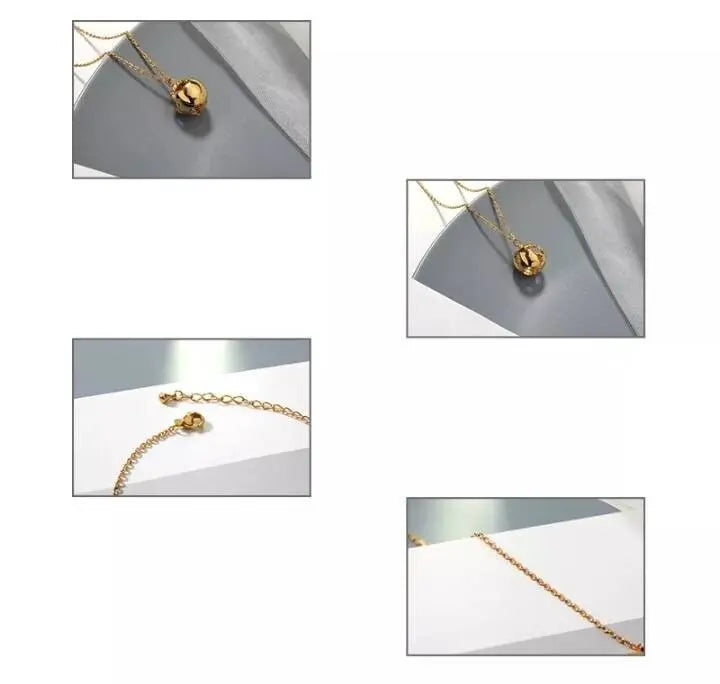 18k Gold Plated 3D Globe Pendant Necklace JettsJewelers